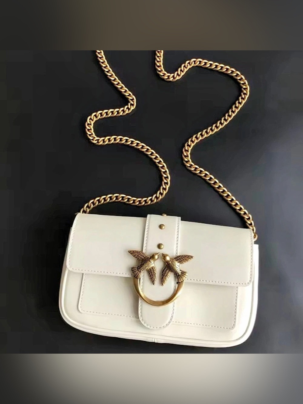 New designer inspired White Chain Shoulder Bag